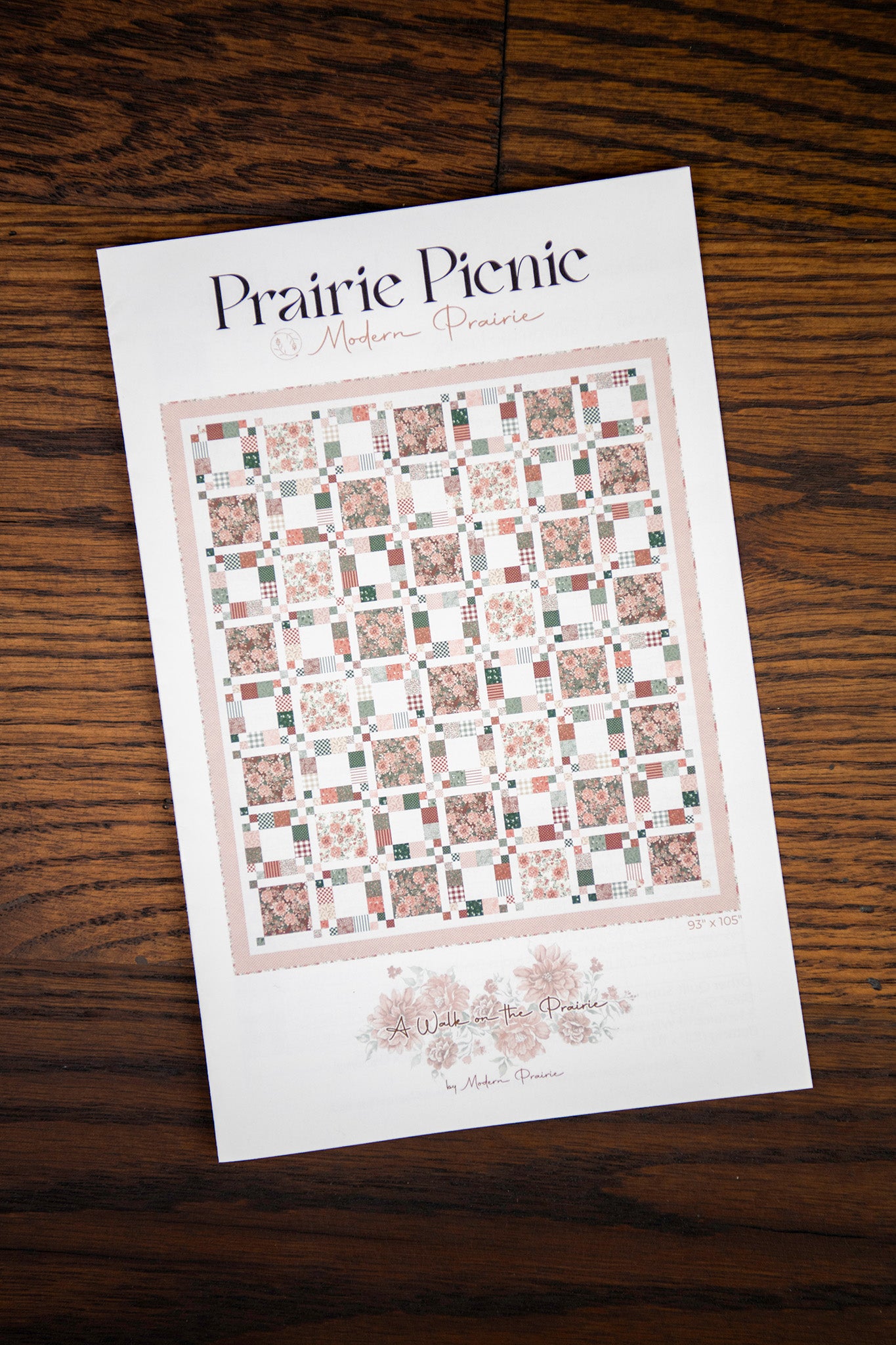 A Walk on the Prairie Picnic Quilt Pattern Booklet