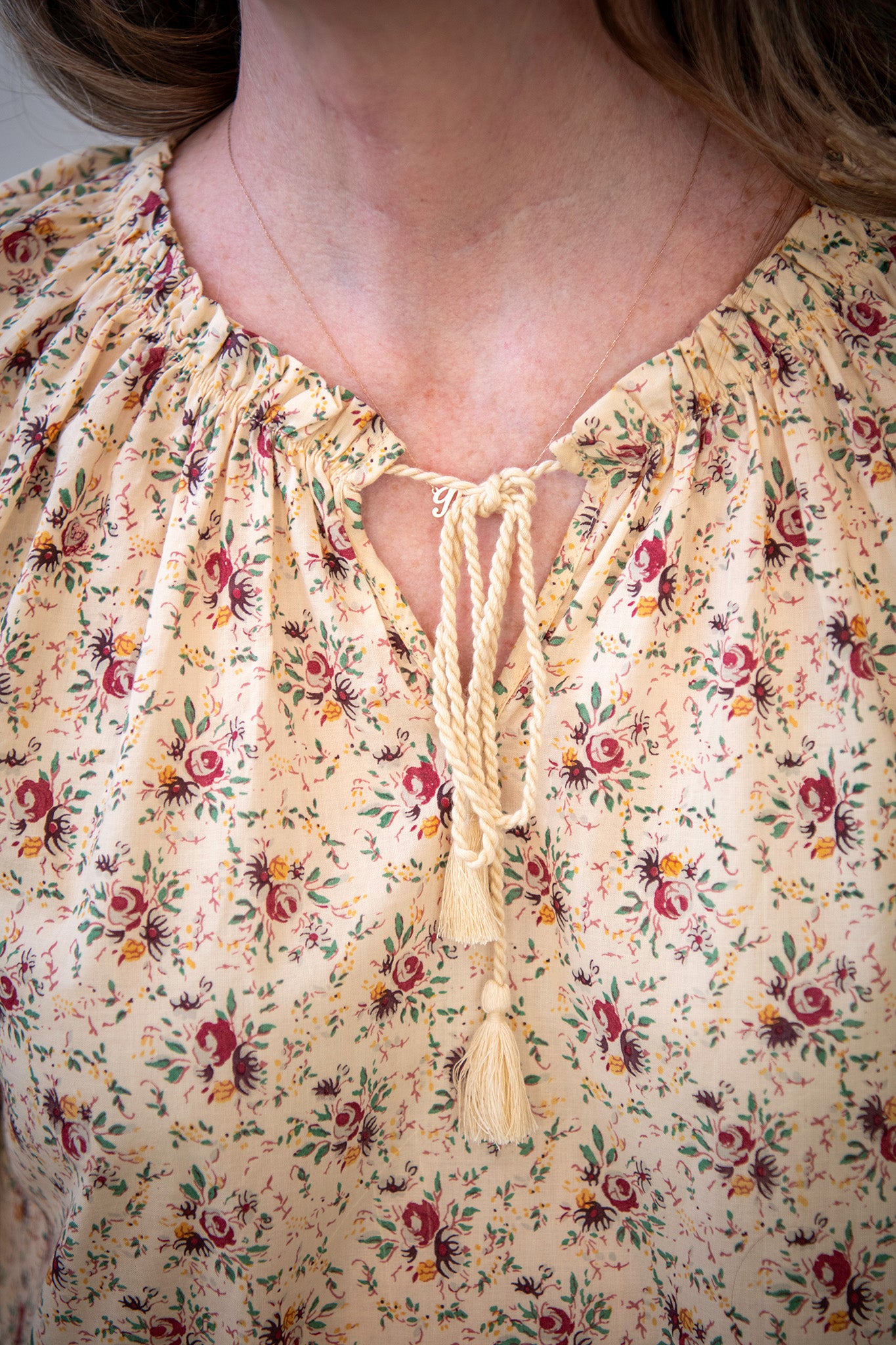 Rose Petal Blouse in Cornwall Ecru