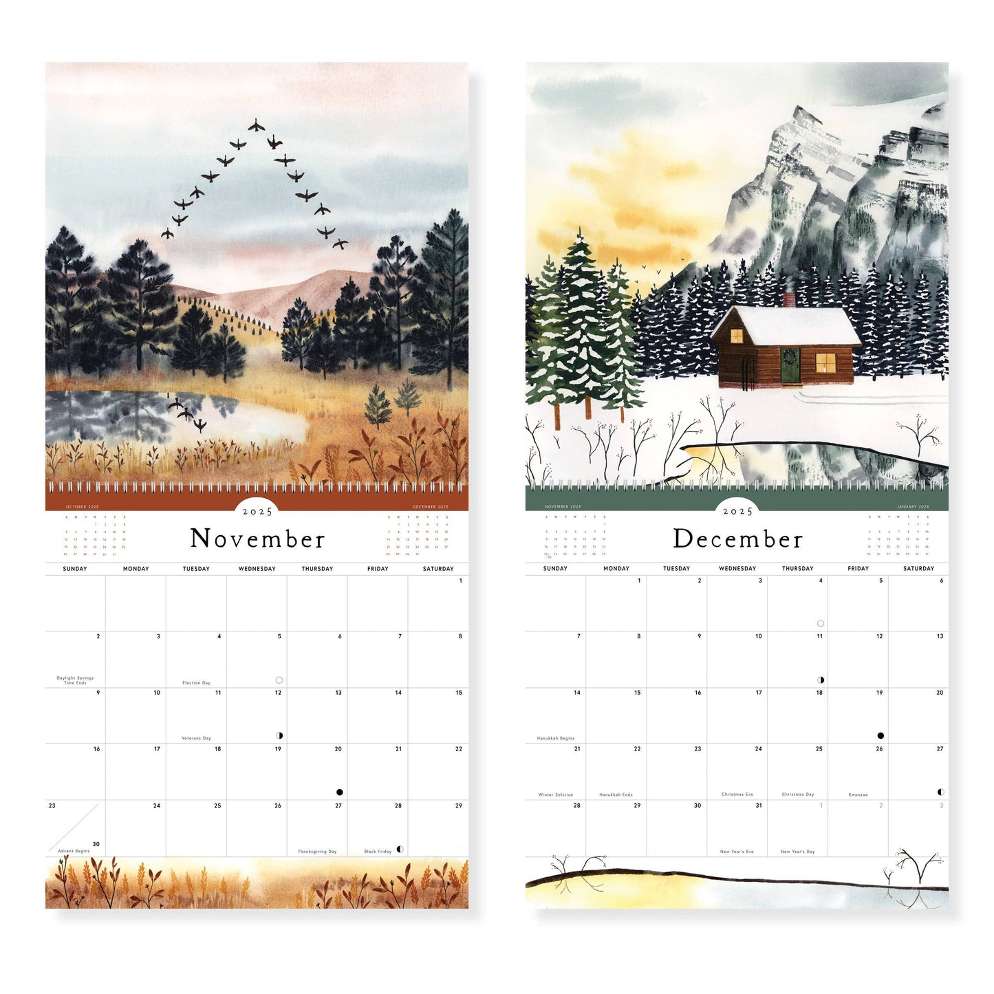 Quiet Earth Wall Calendar 2025