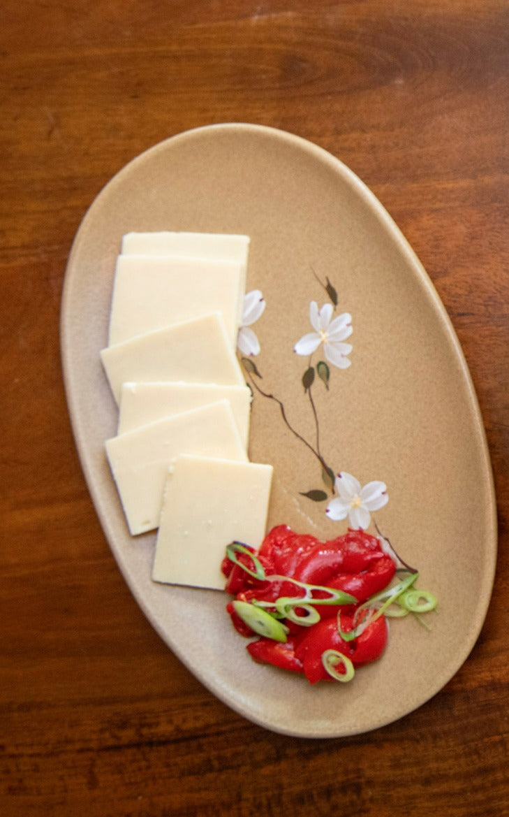 Dogwood Flower Oval Platter