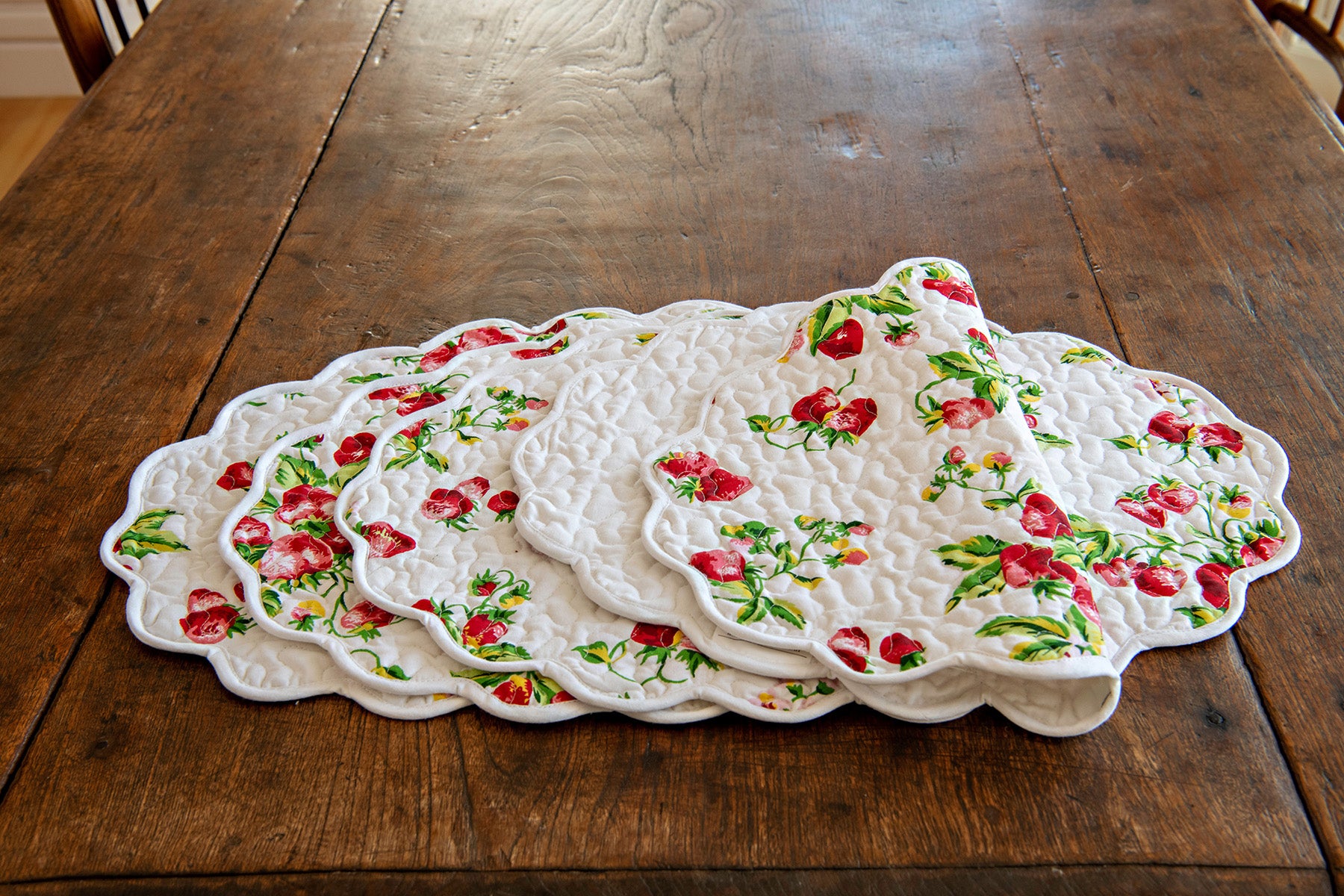 Strawberries Art Mat  Kitchen & Table Linens, Tableware & Décor :Beautiful  Designs by April Cornell