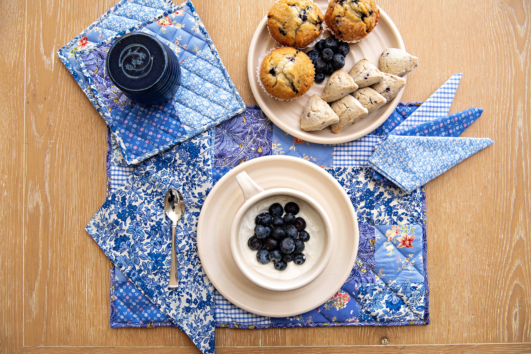 Prairie Patchwork potholders, Set of 2