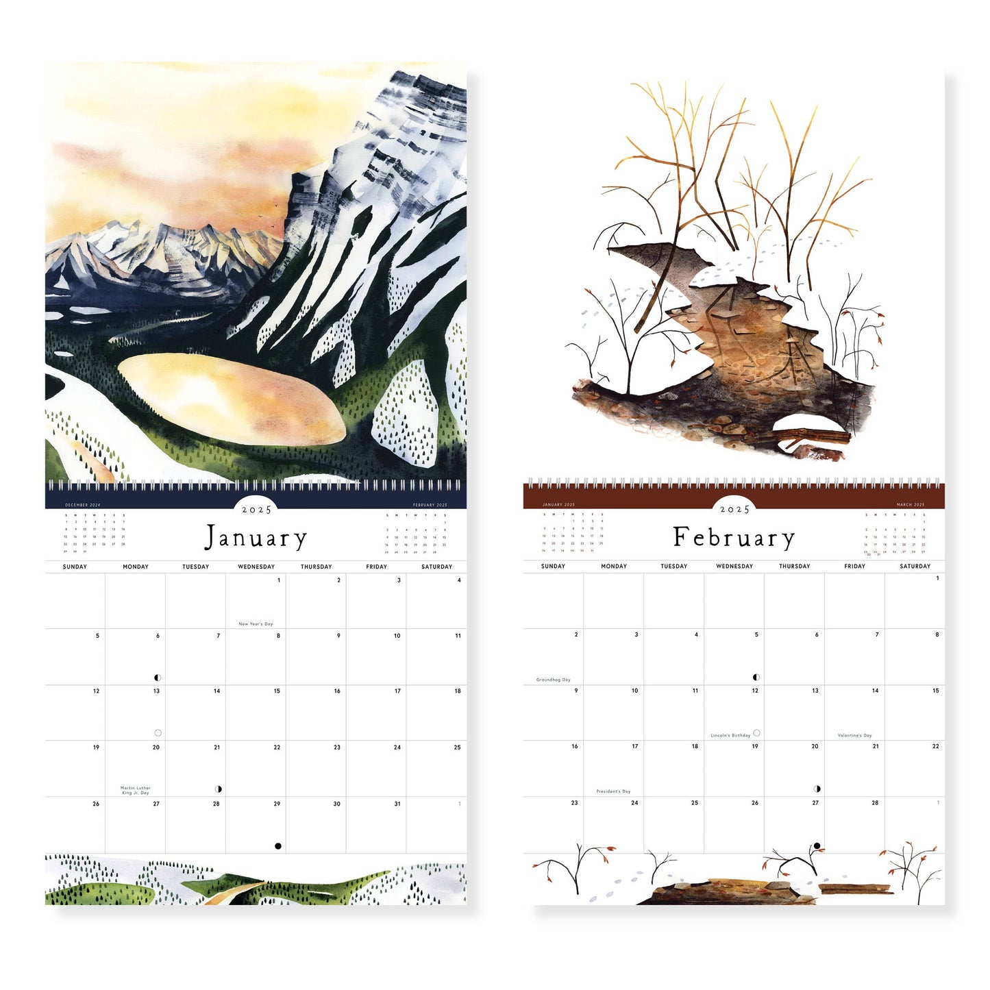 Quiet Earth Wall Calendar 2025