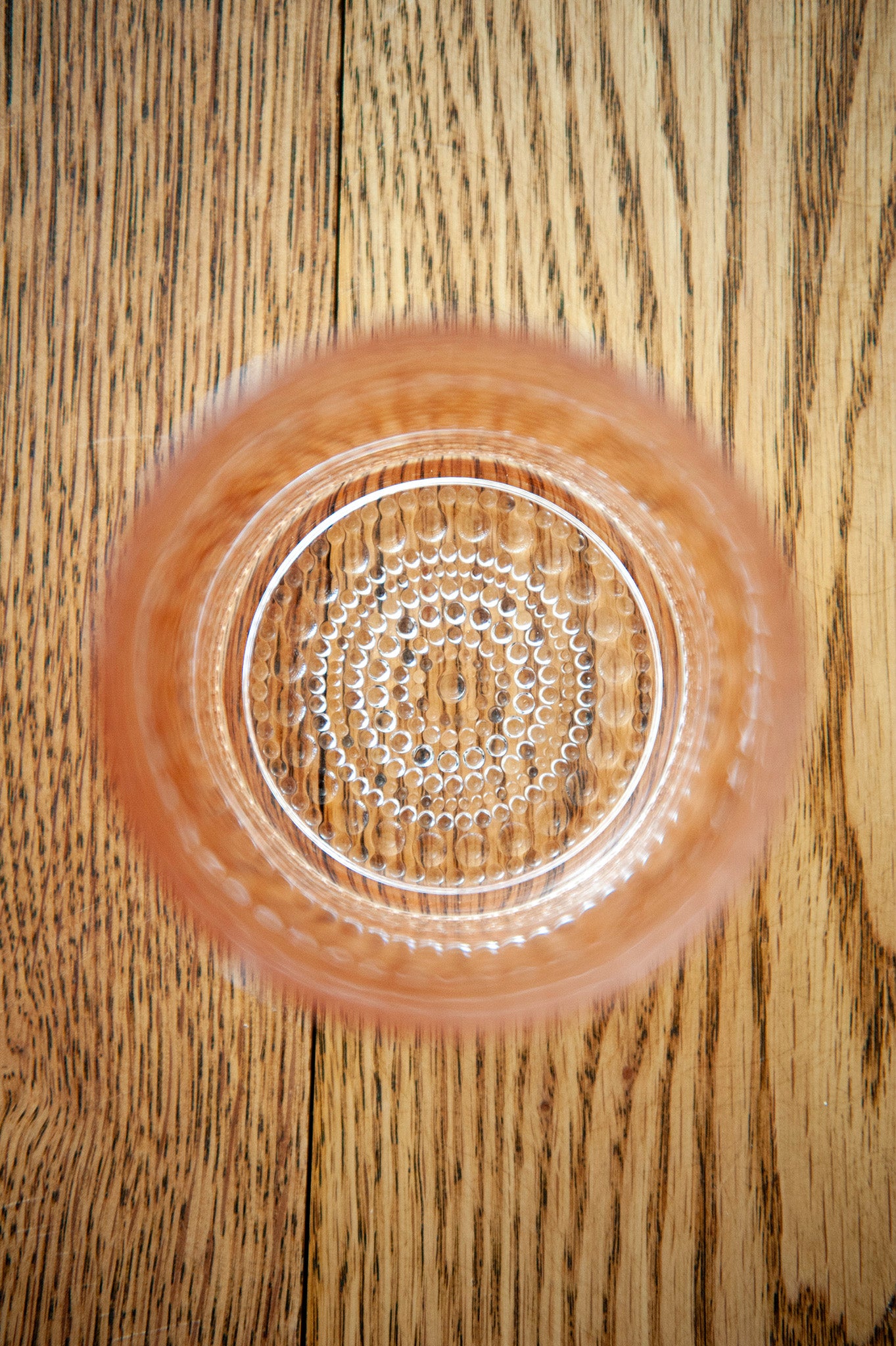 Hobnail Beaded Rose Gold Drinking Glasses — Set of 6, 10 oz.