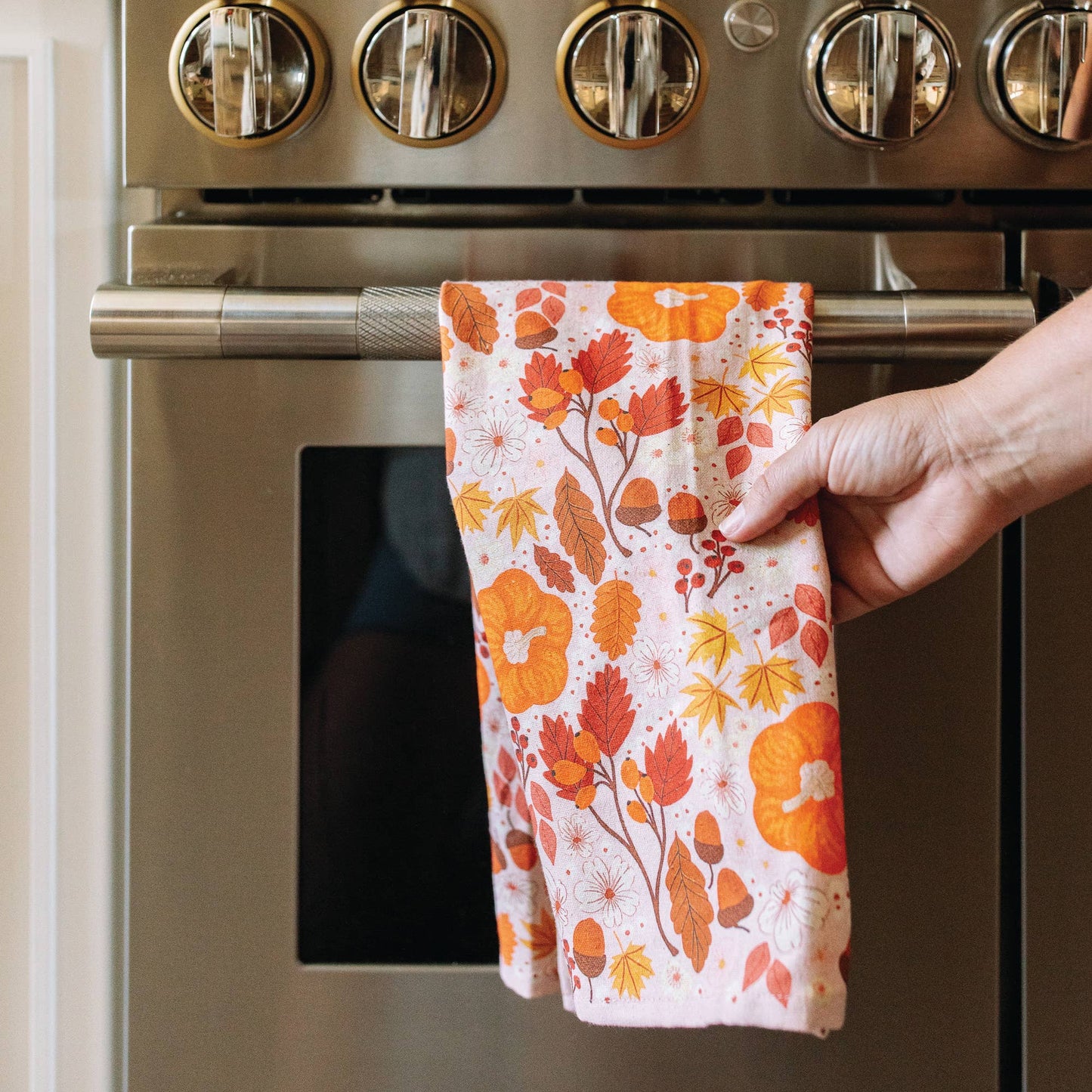 Pumpkin Patch Tea Towel