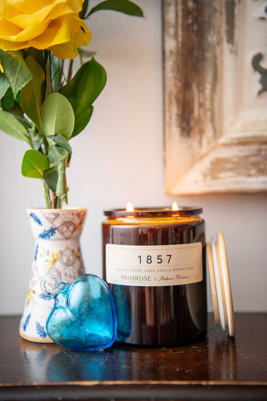 1857 Twin Flame Soy Candle