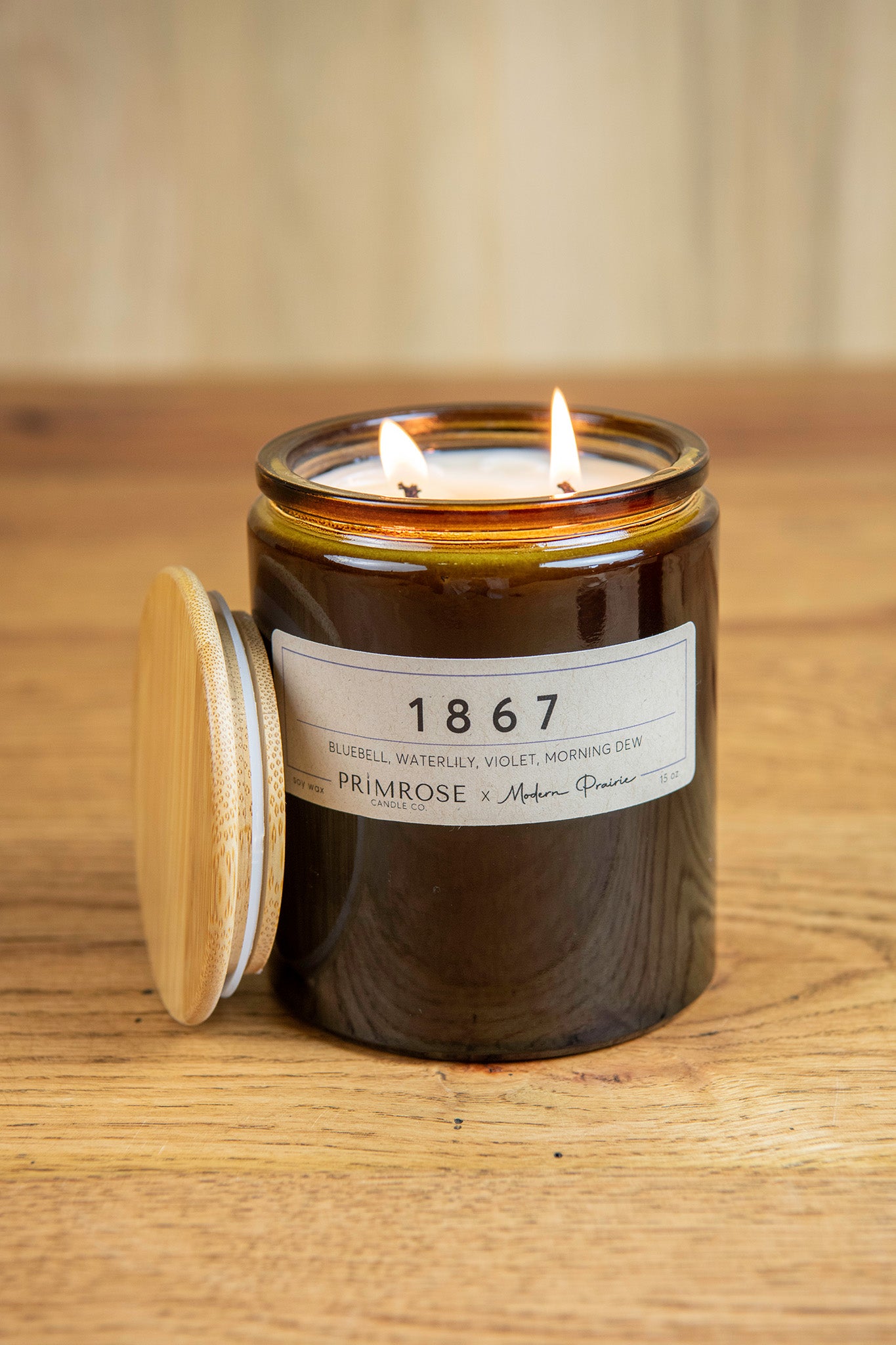 1867 Twin Flame Soy Candle