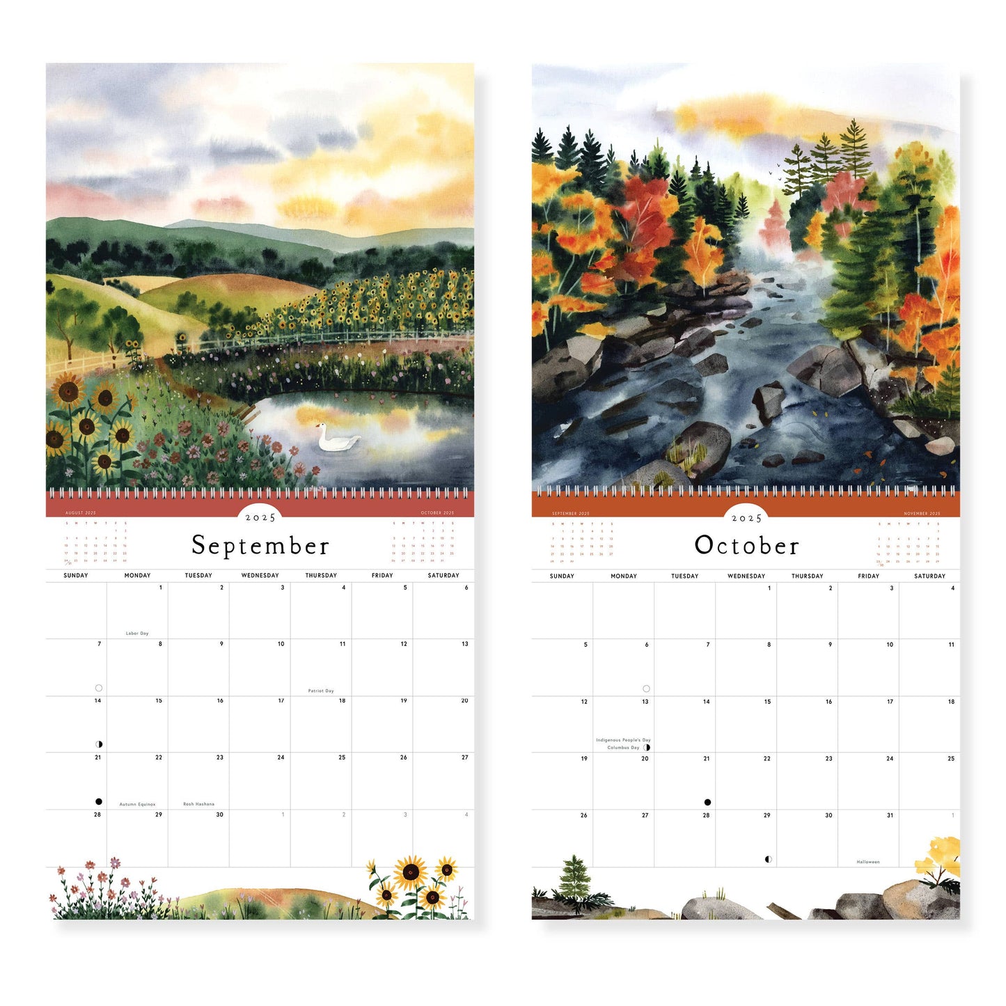 Quiet Earth Wall Calendar 2025