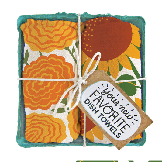 Hello Sunshine Tea Towels, Set of 2