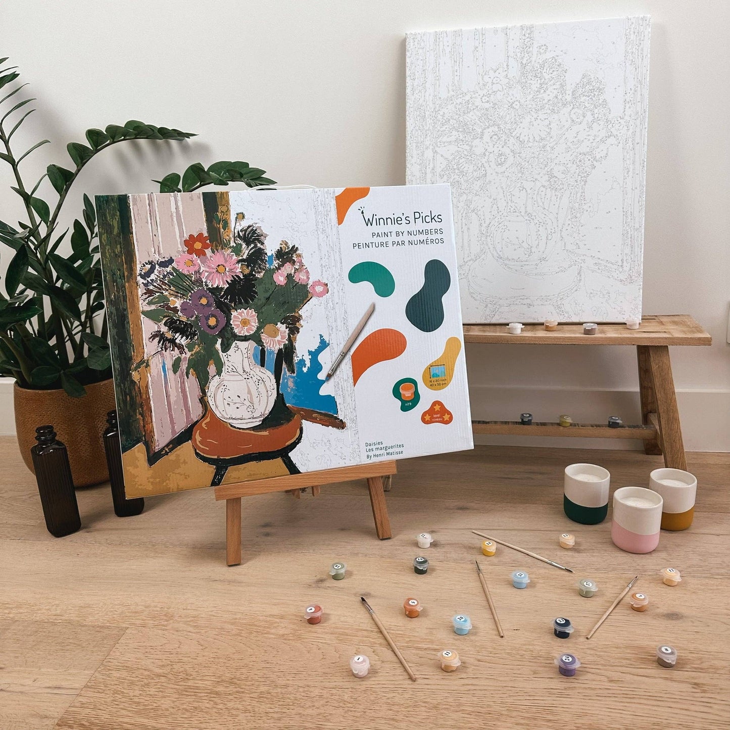 Daisies by Henri Matisse - A Paint-by-Numbers Kit