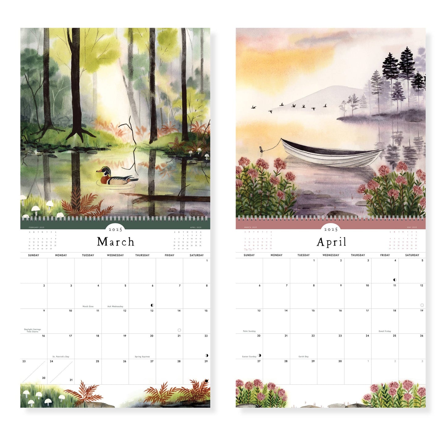 Quiet Earth Wall Calendar 2025