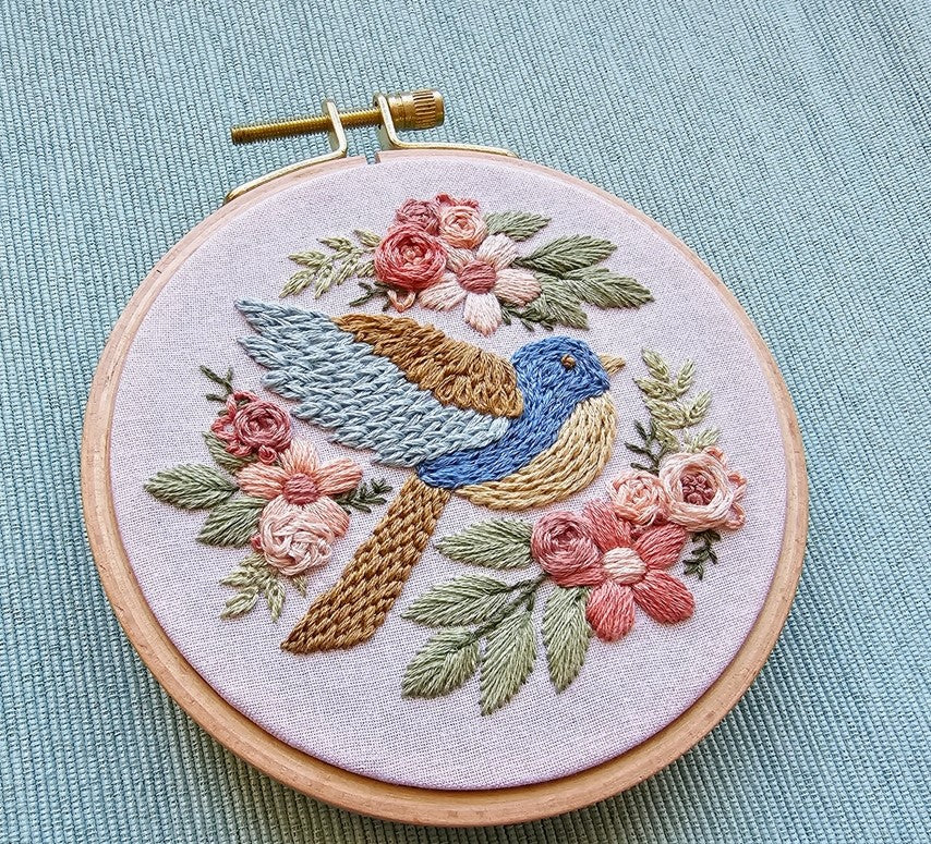 Bluebird Beauty Beginner's Hand Embroidery Kit