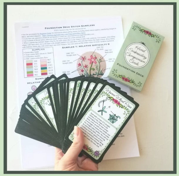 Hand Embroidery Companion Cards: Foundation Deck