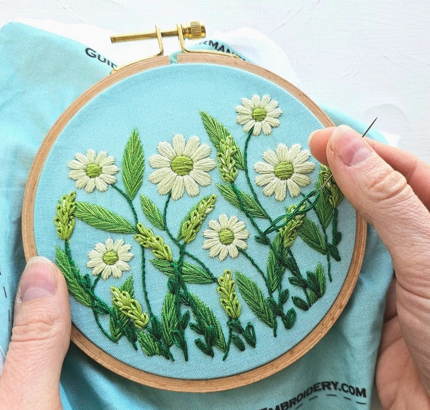 Daisy Field Beginner's Hand Embroidery Kit – Modern Prairie