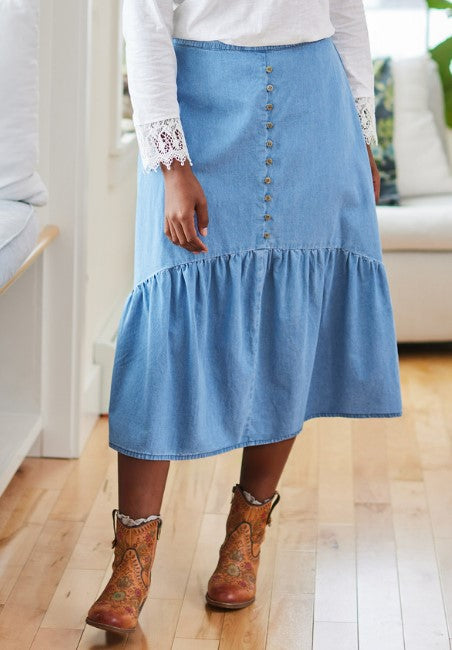 Homestead Skirt in Denim