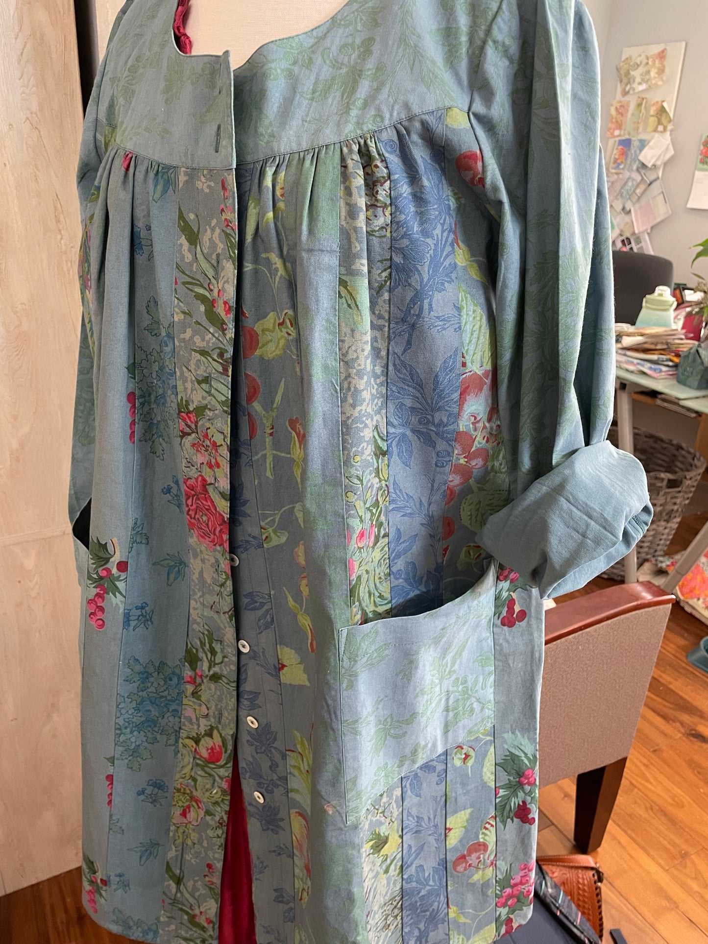 Remnant Patchwork Artist Smock