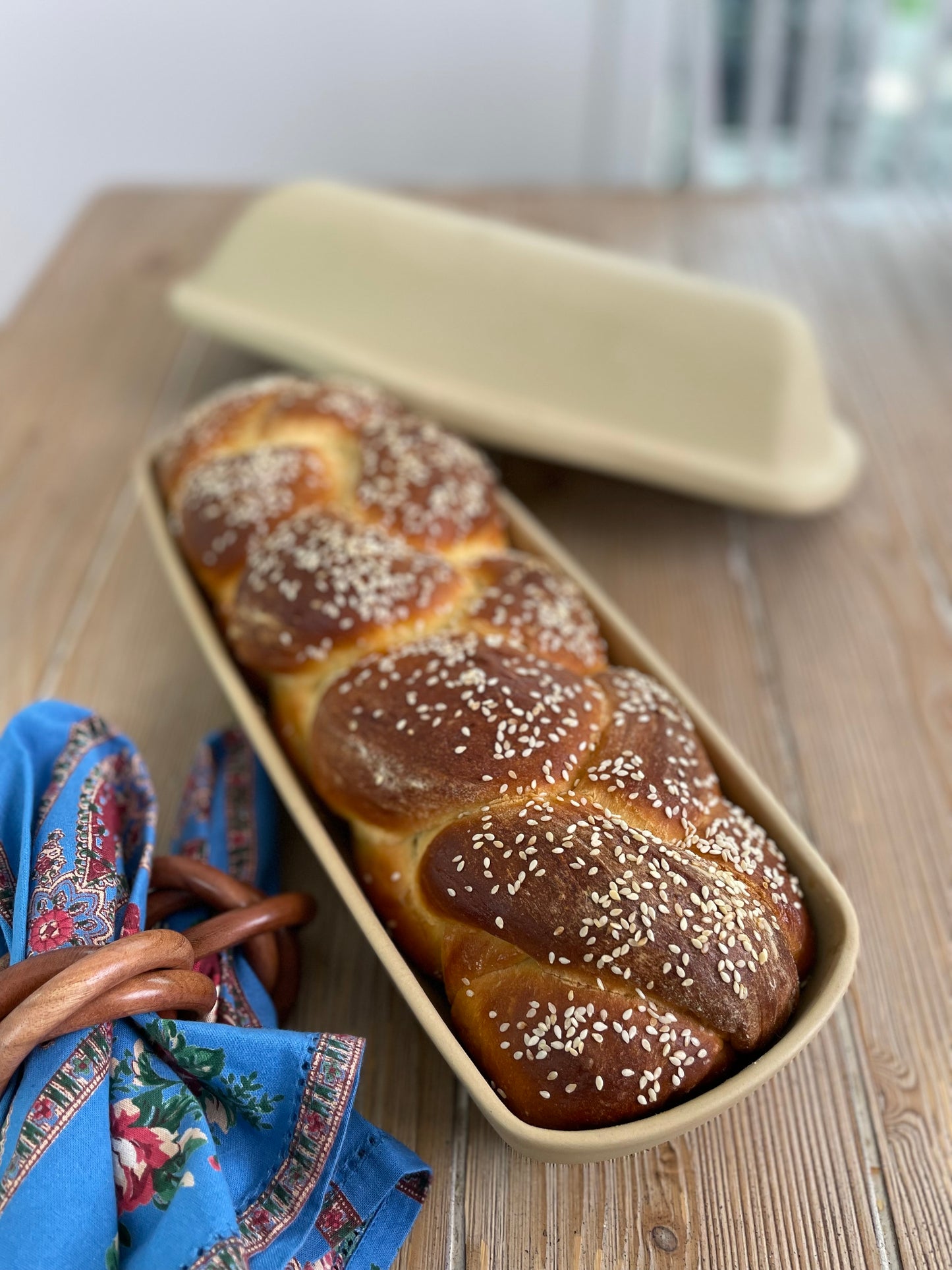 Emerson Pottery Covered Bread Pan