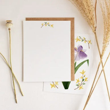 Iris Notecards & Envelopes, Set of 12