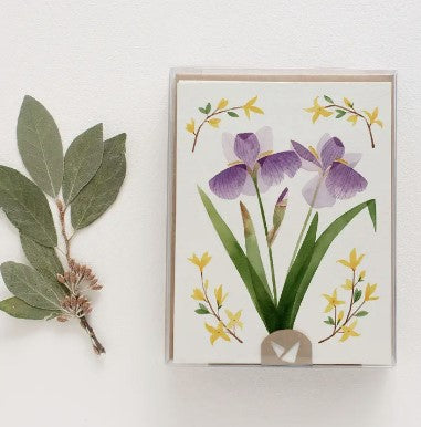 Iris Notecards & Envelopes, Set of 12