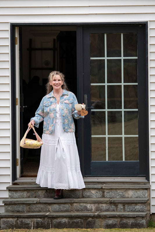 Cottage Rose Denim Jacket