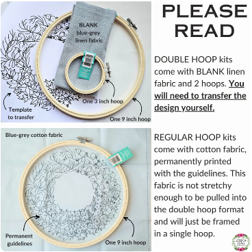 Year of Birds Double Hoop Embroidery Kit