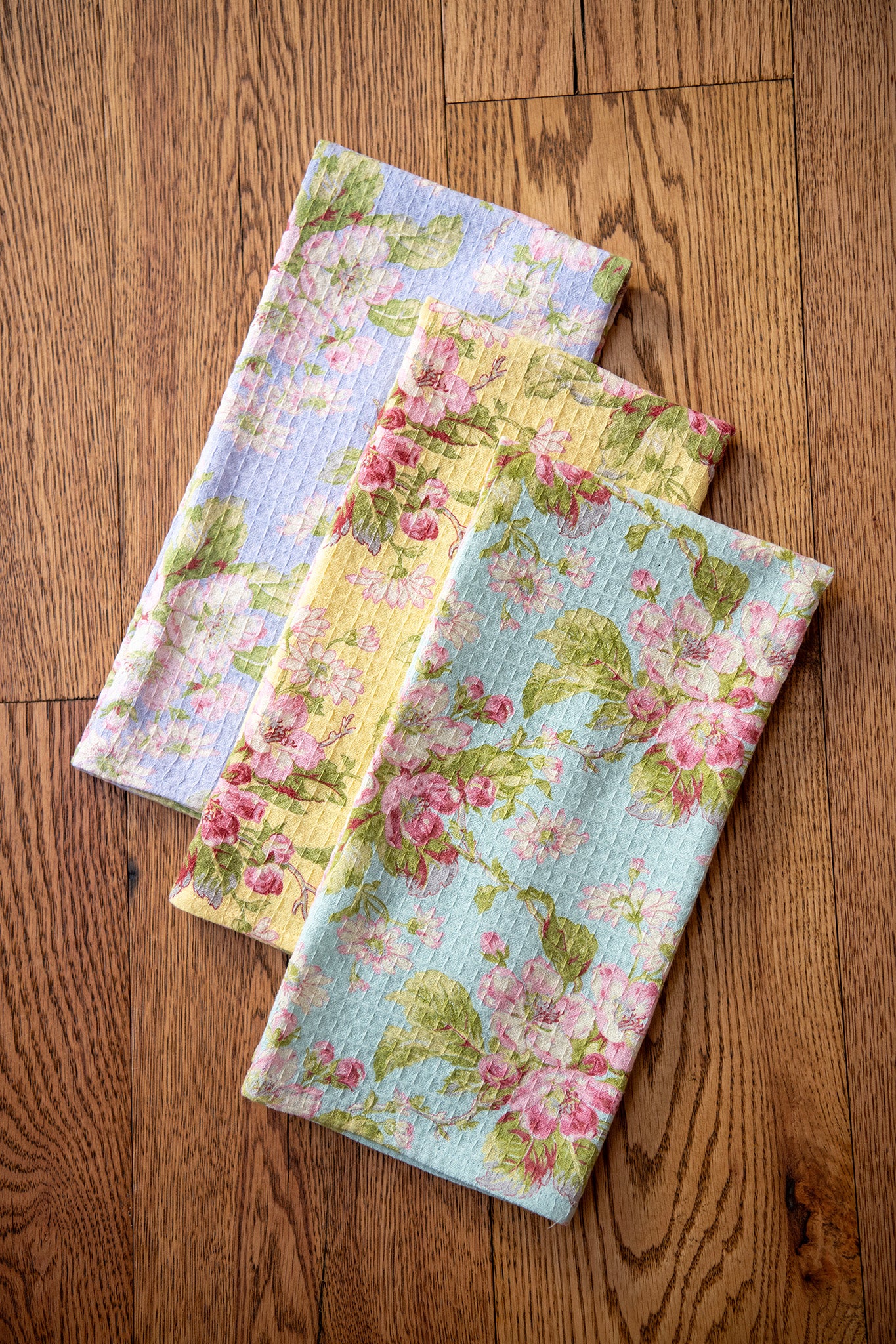 Apple Blossom Tea Towels, Set of 3