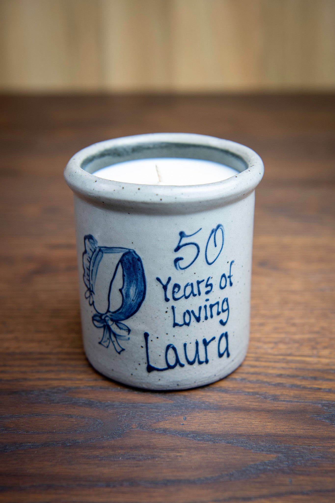 Limited-Edition '50 Years on the Prairie' Bonnet Candle- Lemon Verbena