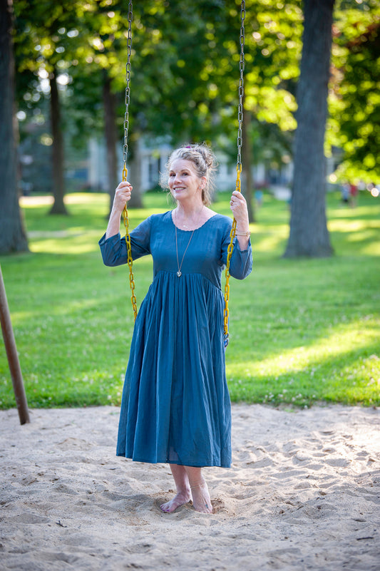 Bronte Dress in Dark Slate