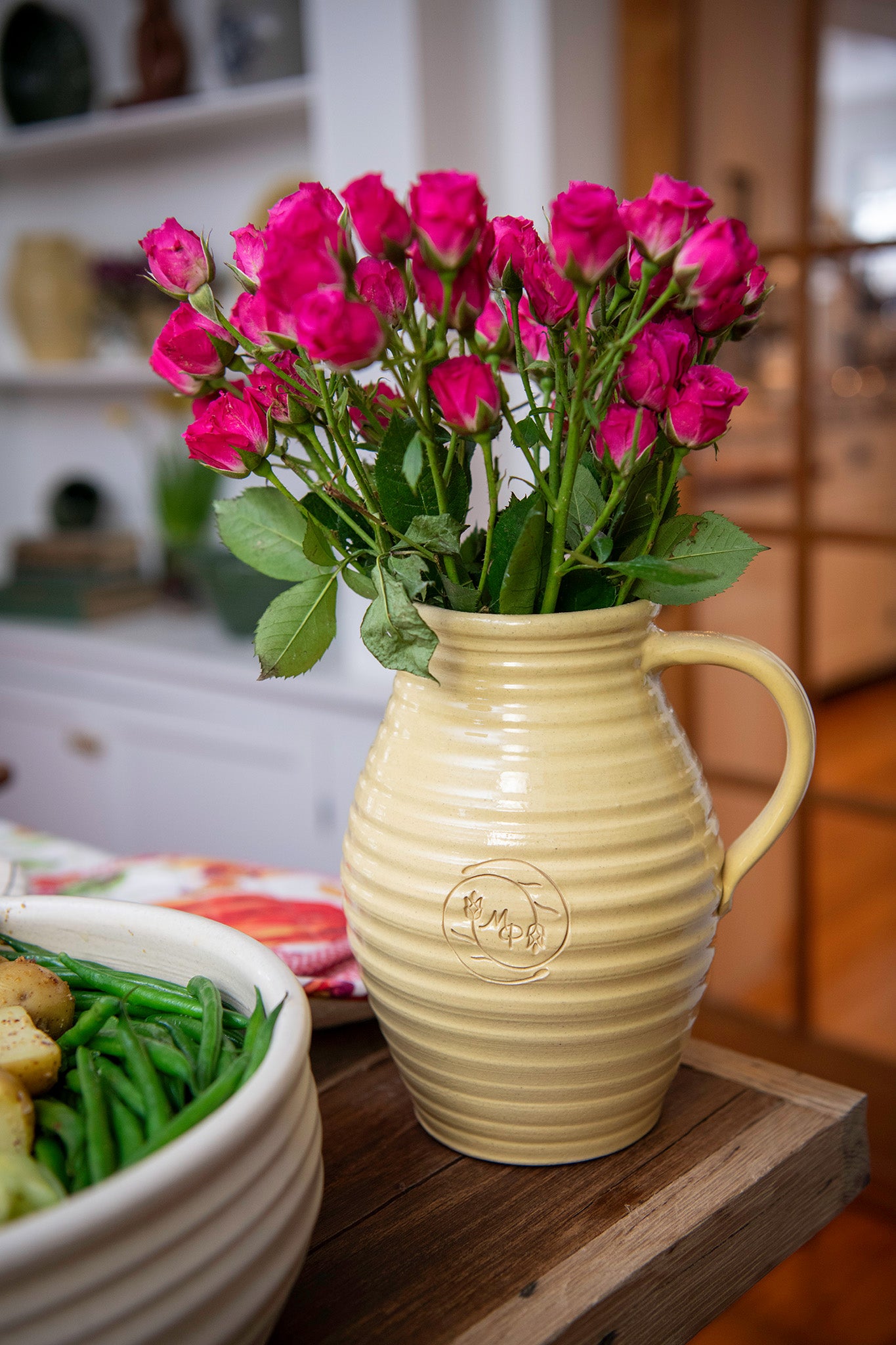 Modern Prairie Signature Impression Carafe in Buttercup Yellow