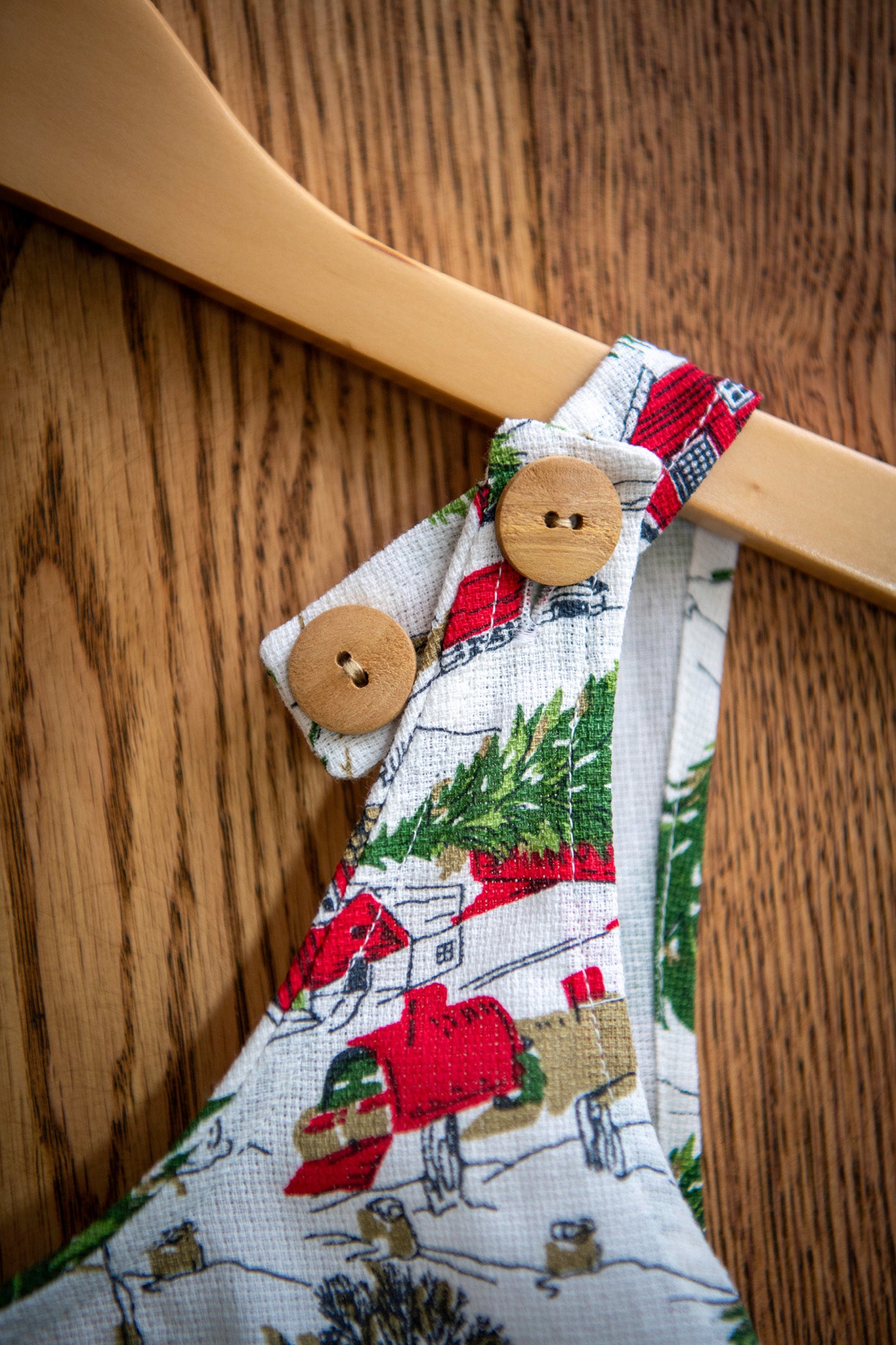 Limited-Edition Christmas Cottage Farmhouse Kids Apron