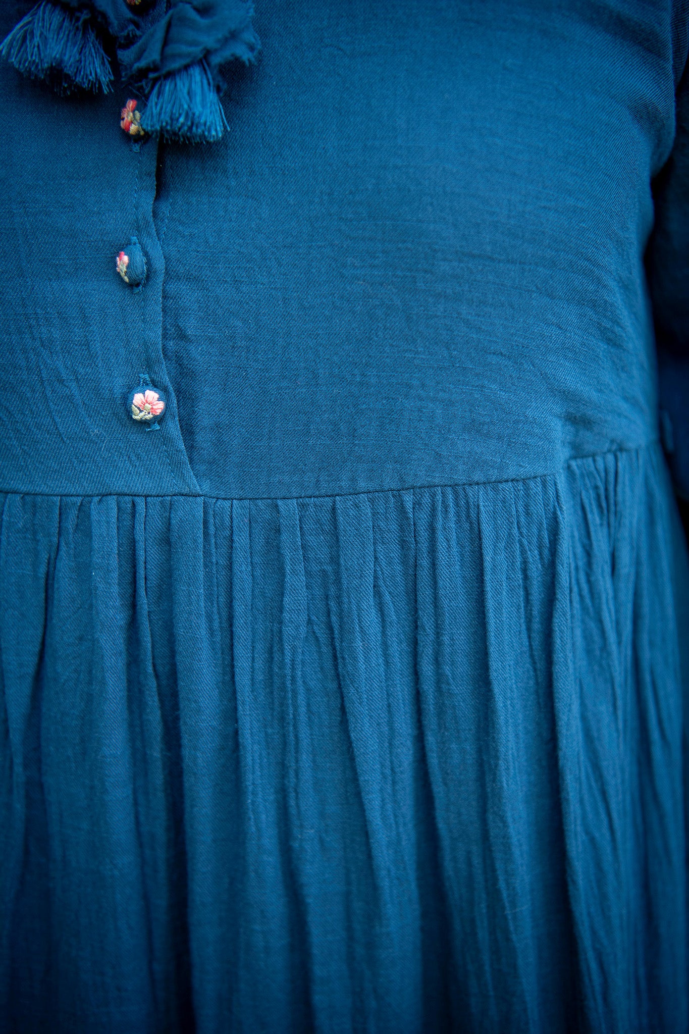 Concerto Prairie Dress in Inky Blue