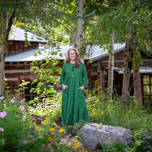 Concerto Prairie Dress in Green