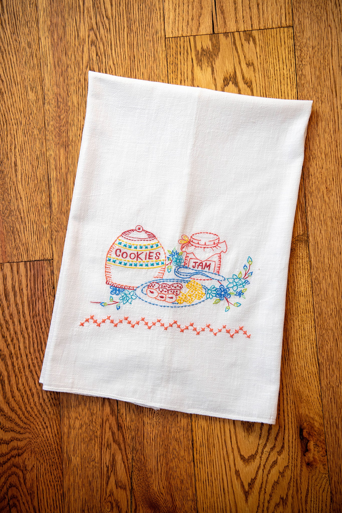 Baking & Cookies Embroidered Tea Towels, Set of 2