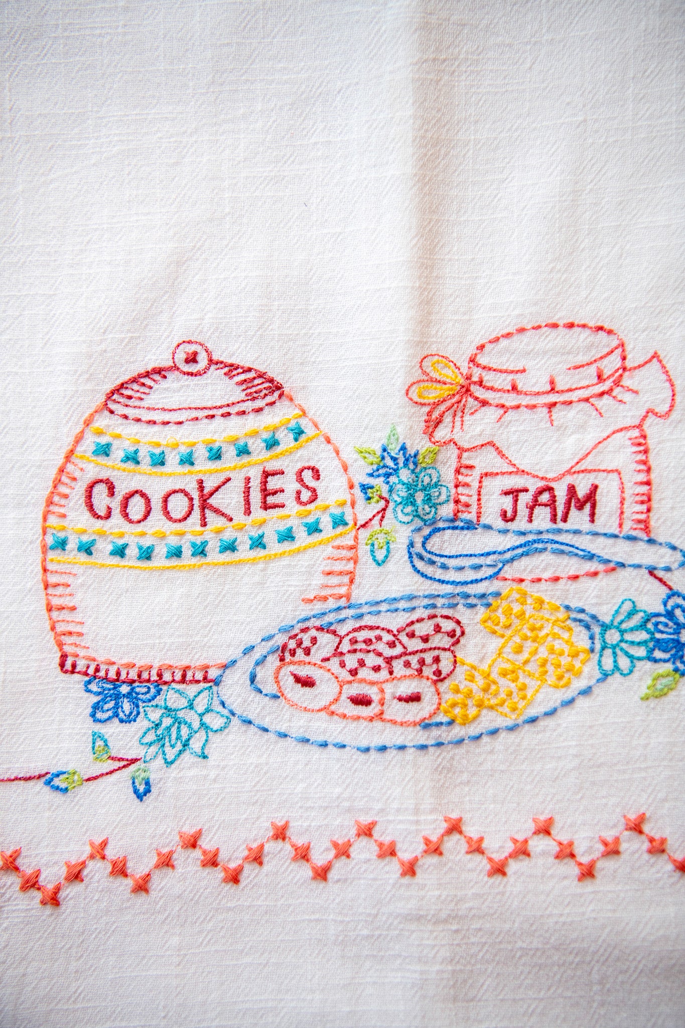 Baking & Cookies Embroidered Tea Towels, Set of 2