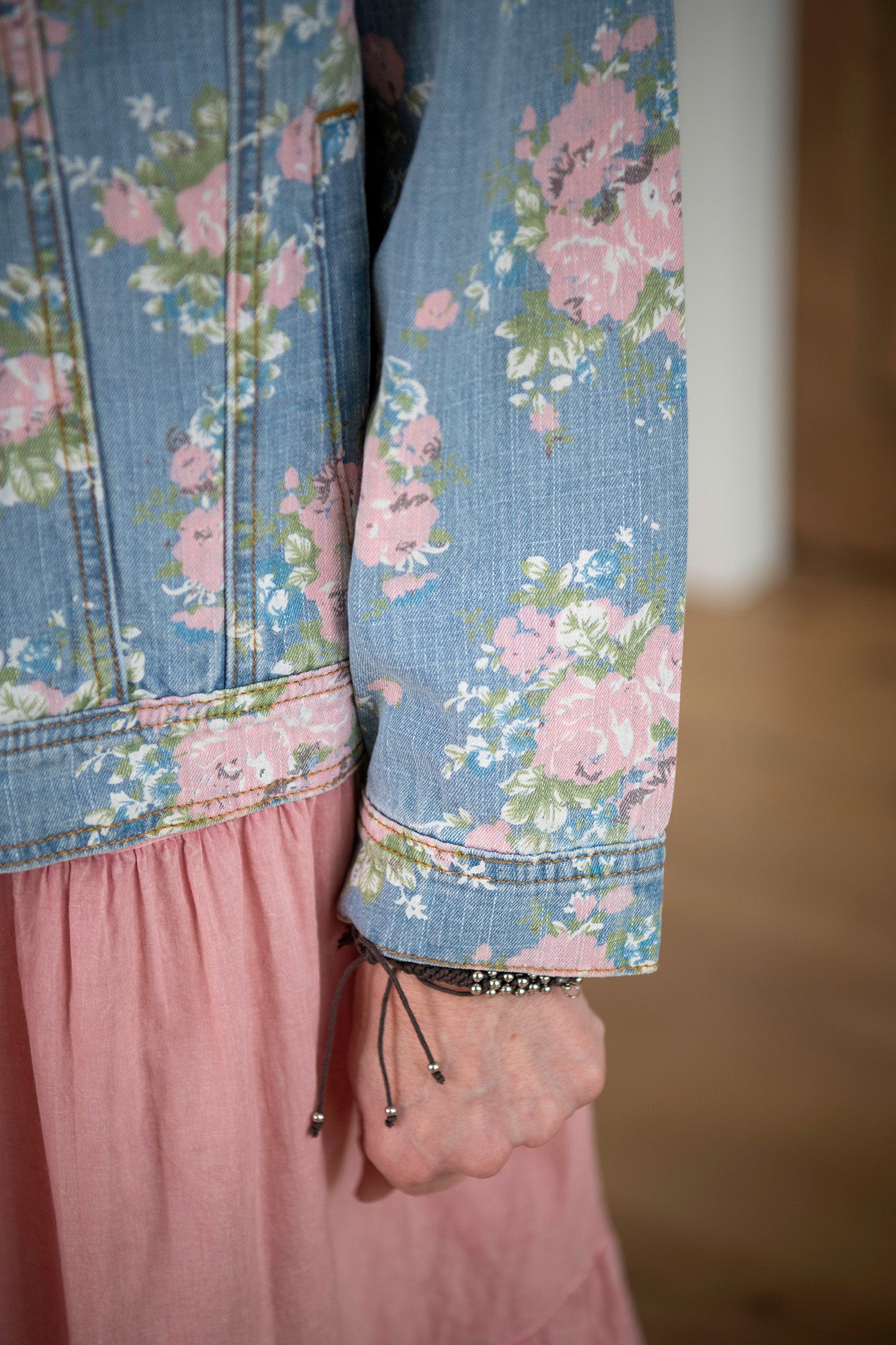 Cottage Rose Denim Jacket