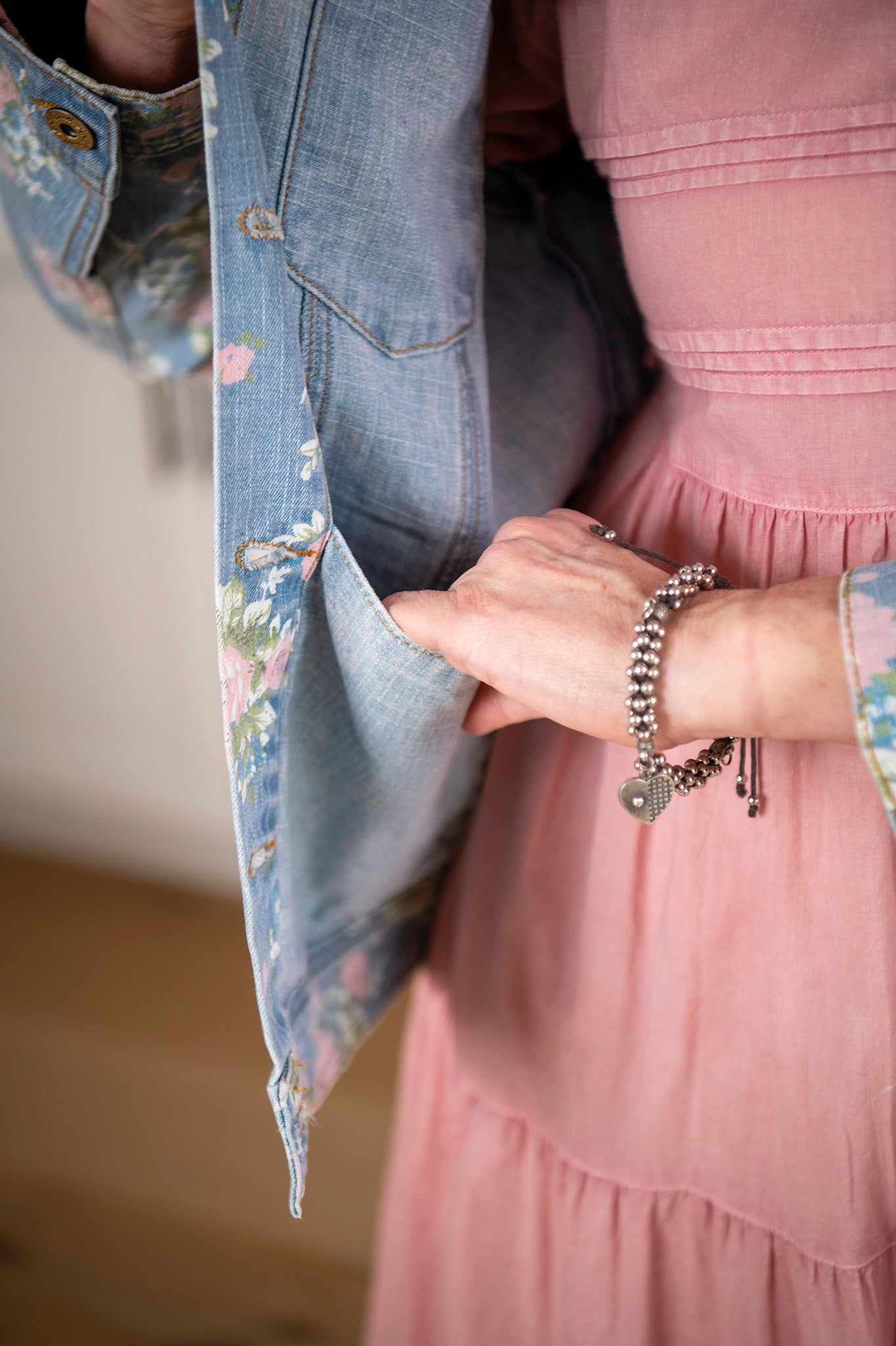 Cottage Rose Denim Jacket