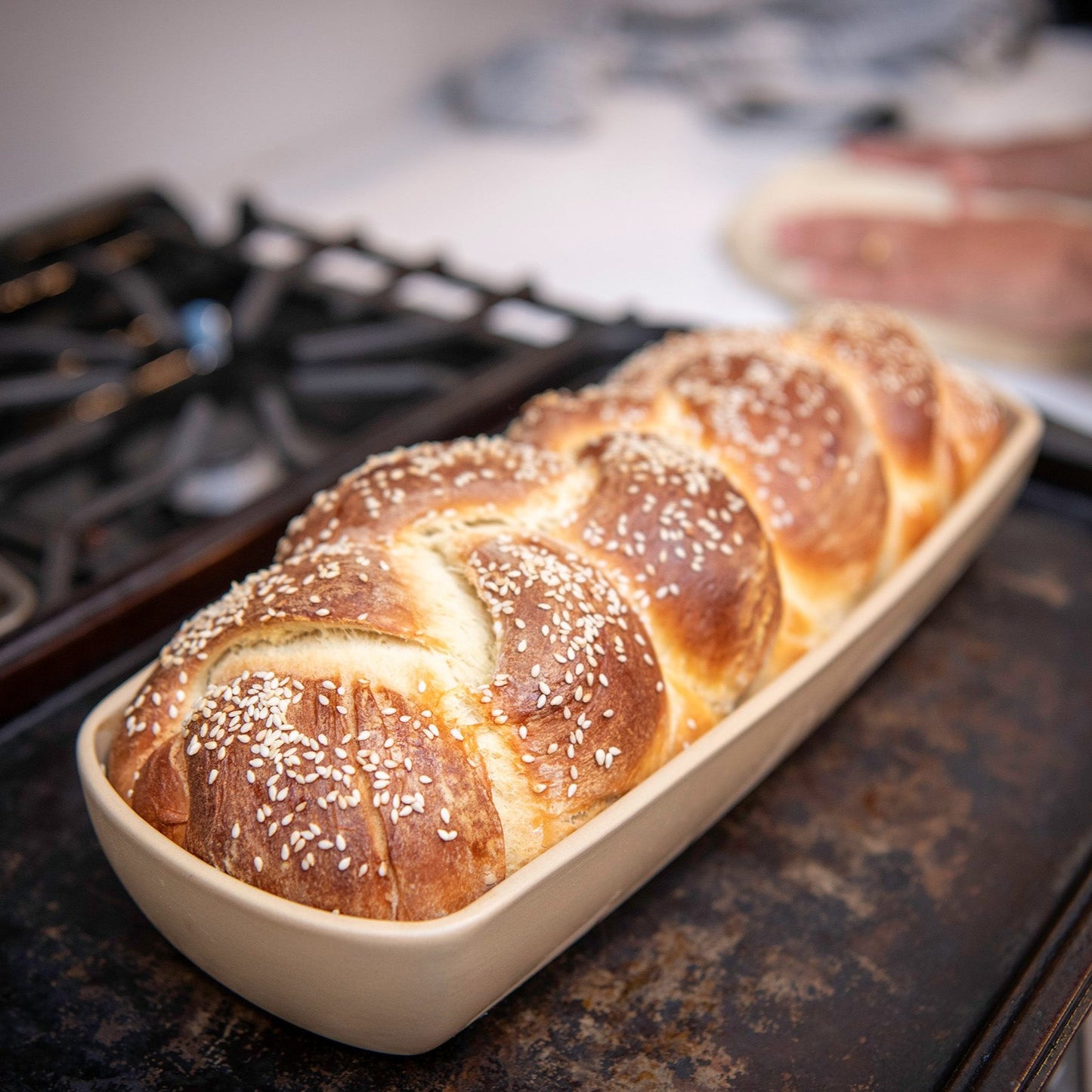 Emerson Pottery Covered Bread Pan