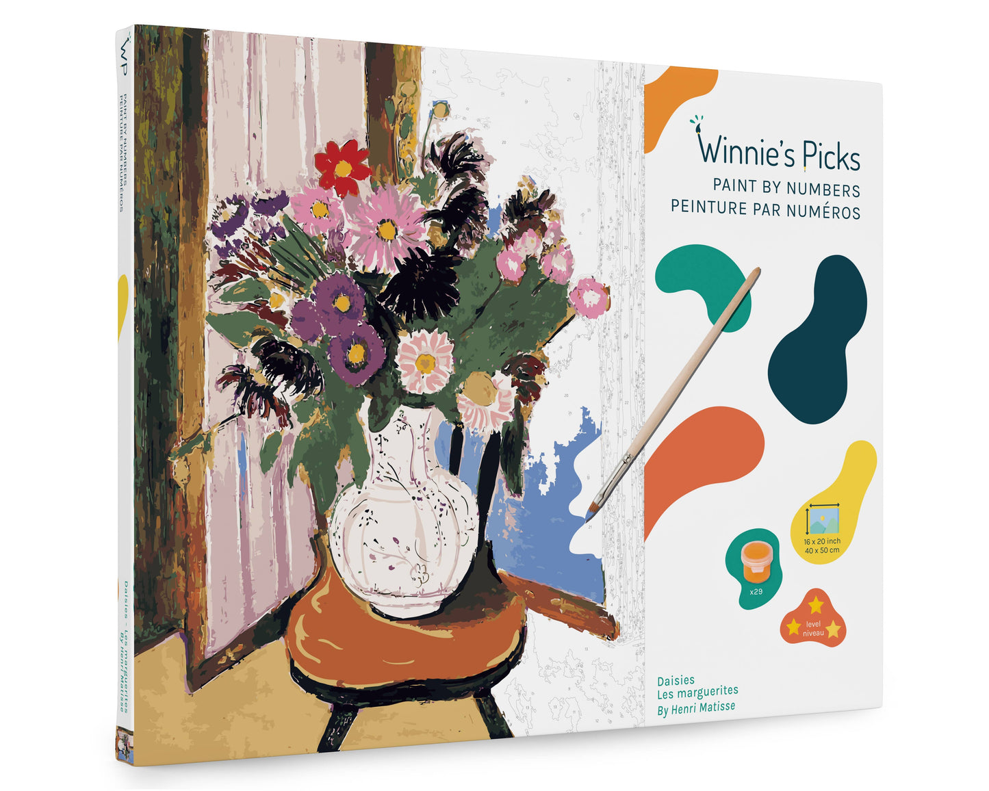 Daisies by Henri Matisse - A Paint-by-Numbers Kit