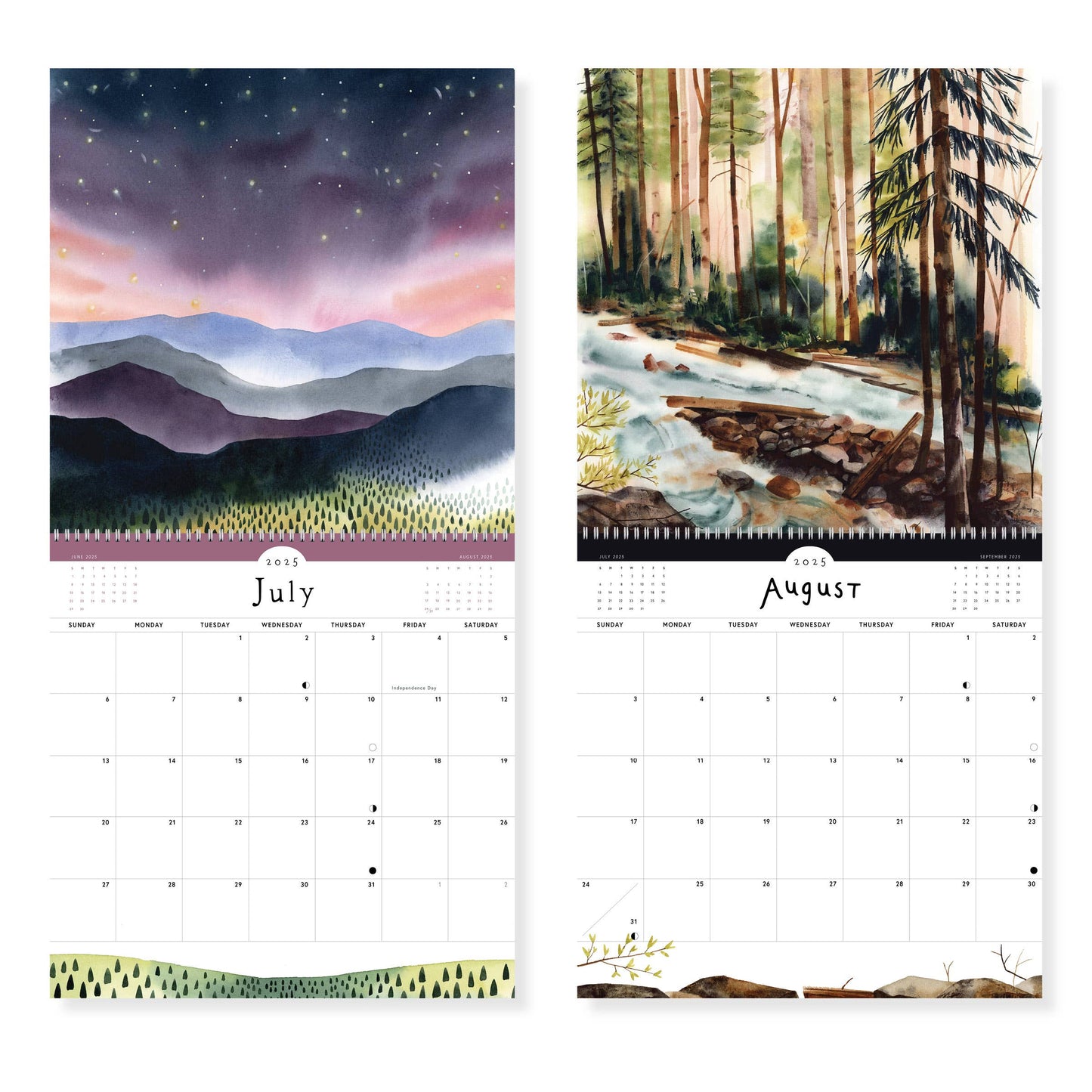 Quiet Earth Wall Calendar 2025