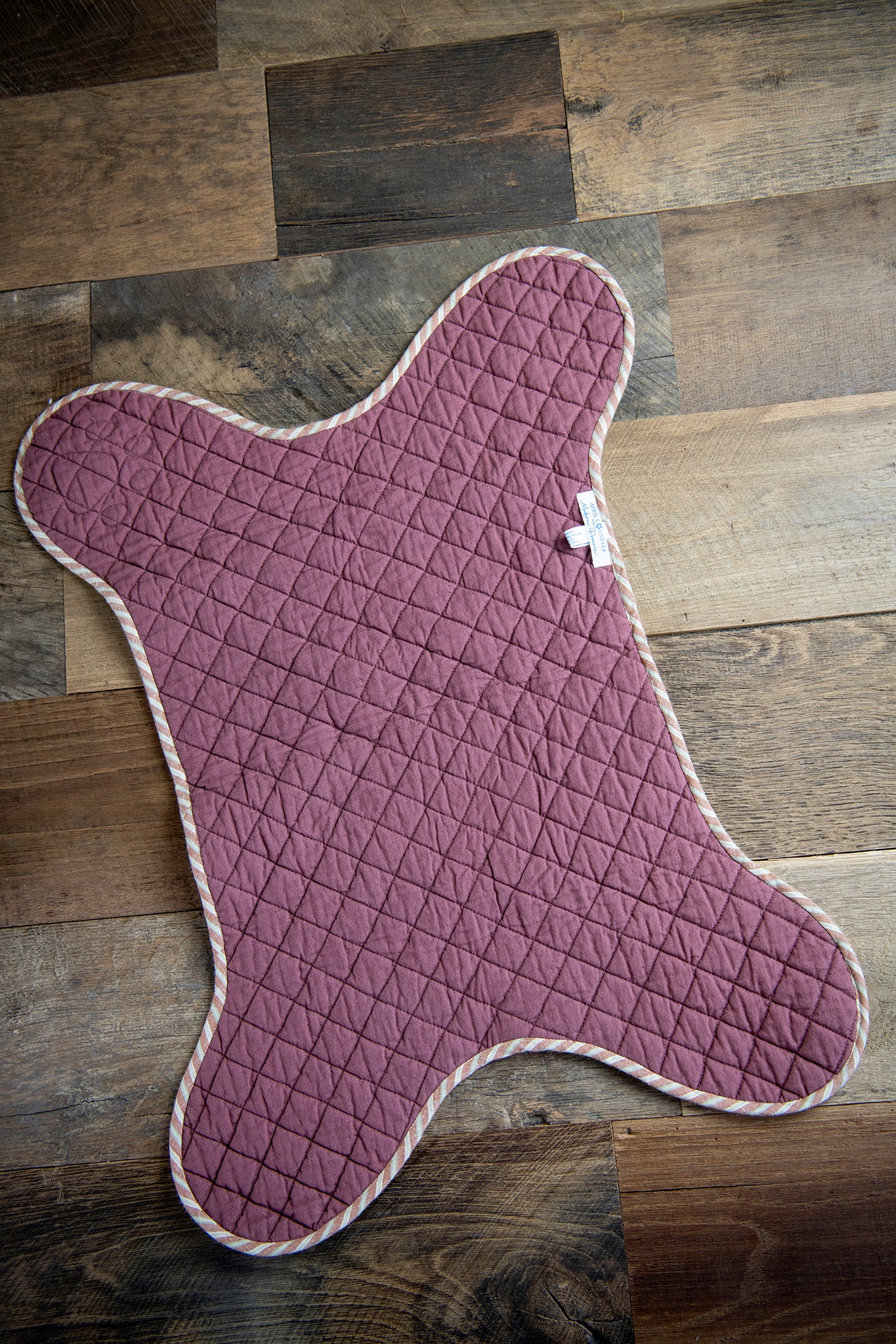 Chicago's Dog Mat and Toy Bone Set in Cottagecore Patchwork