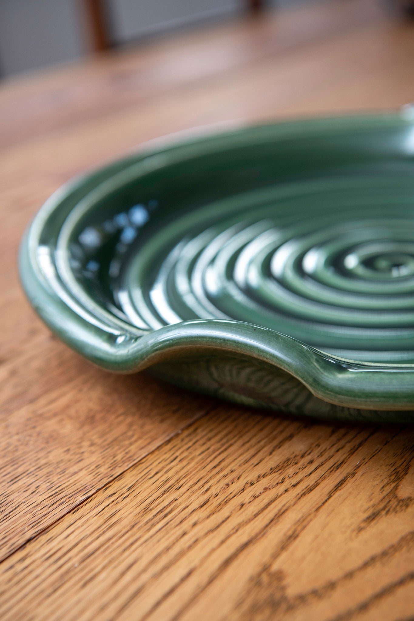 Emerald Fields Ceramic Handled Serving Platter