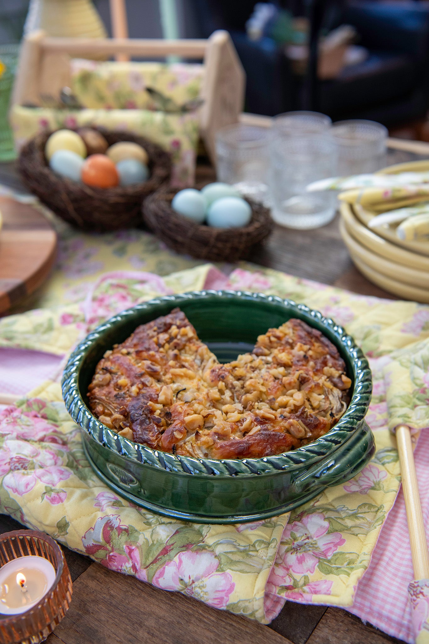 Emerald Fields Quiche Dish