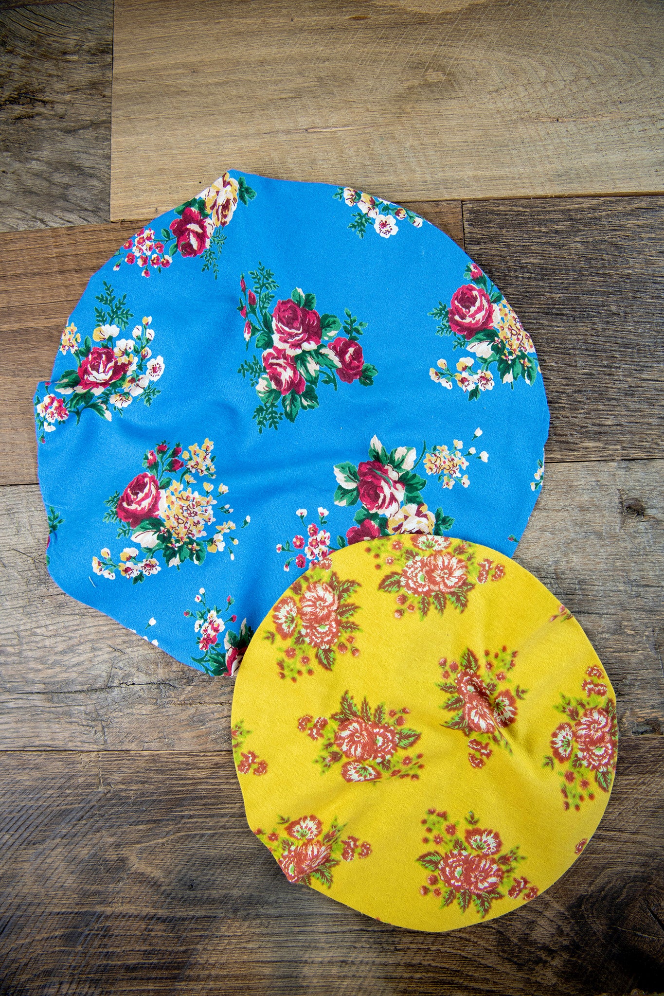 Farmhouse Patchwork Bowl Covers, Set of 2