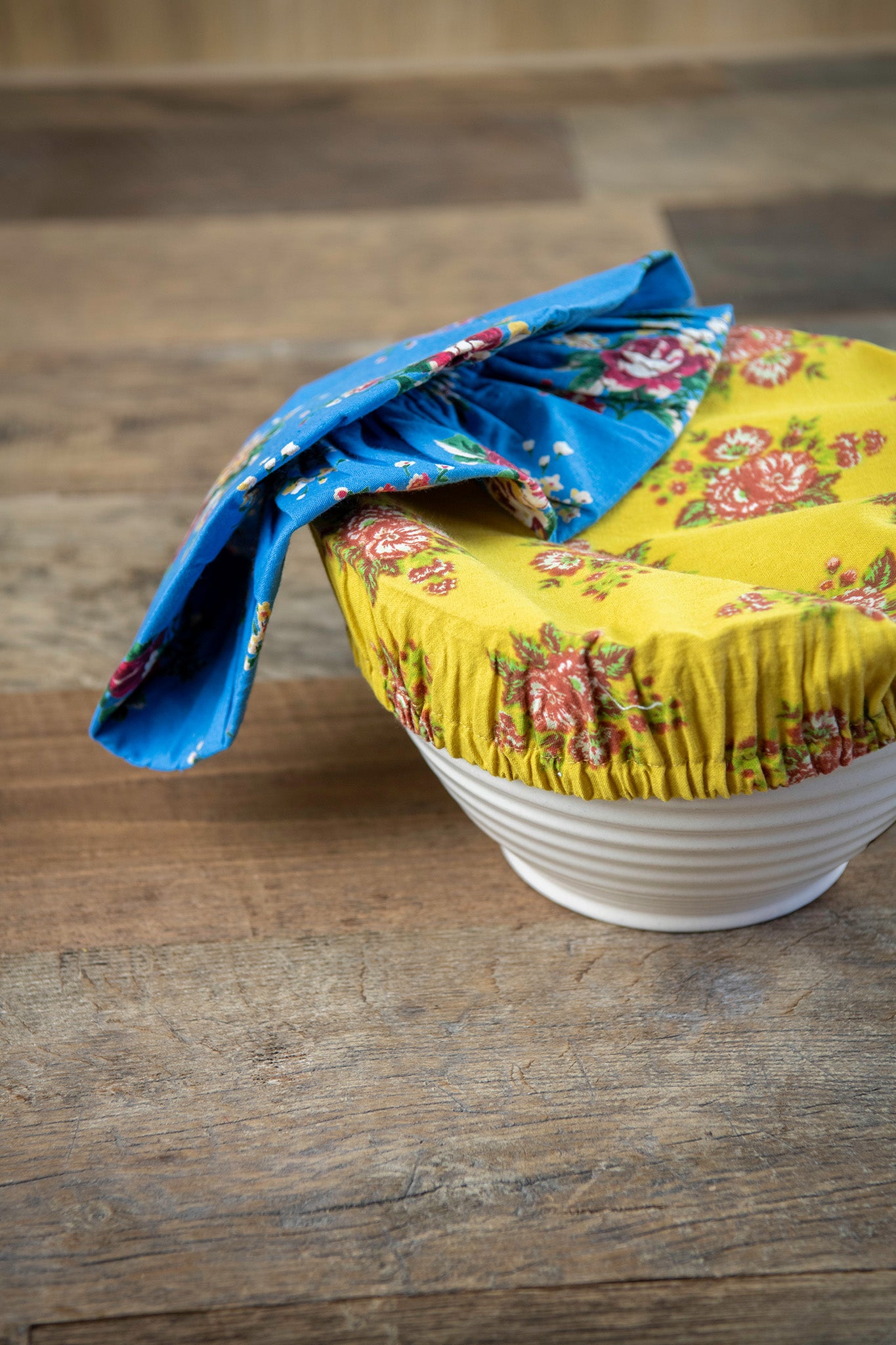 Farmhouse Patchwork Bowl Covers, Set of 2