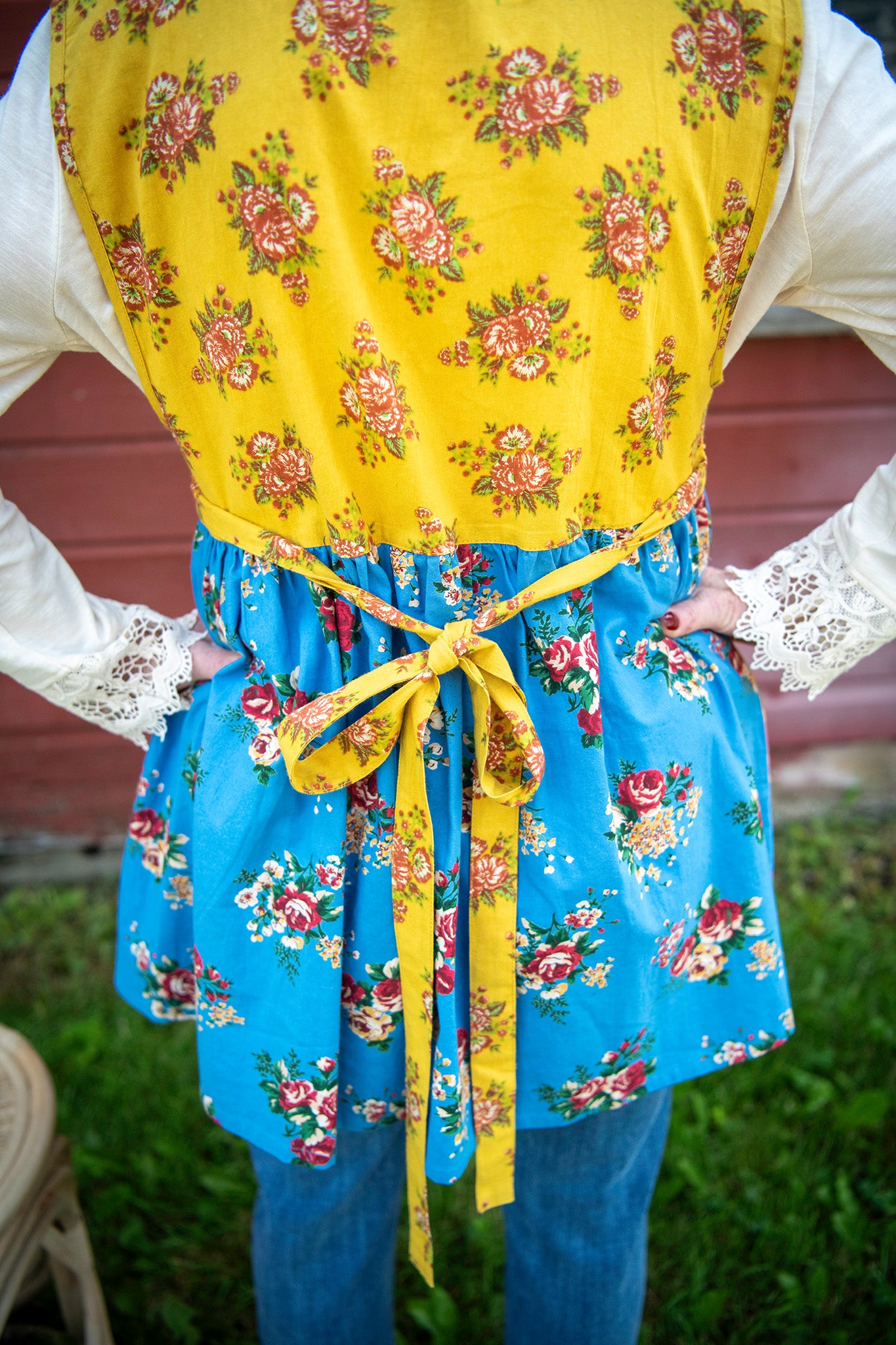 Farmhouse Patchwork Prairie Wrap Apron