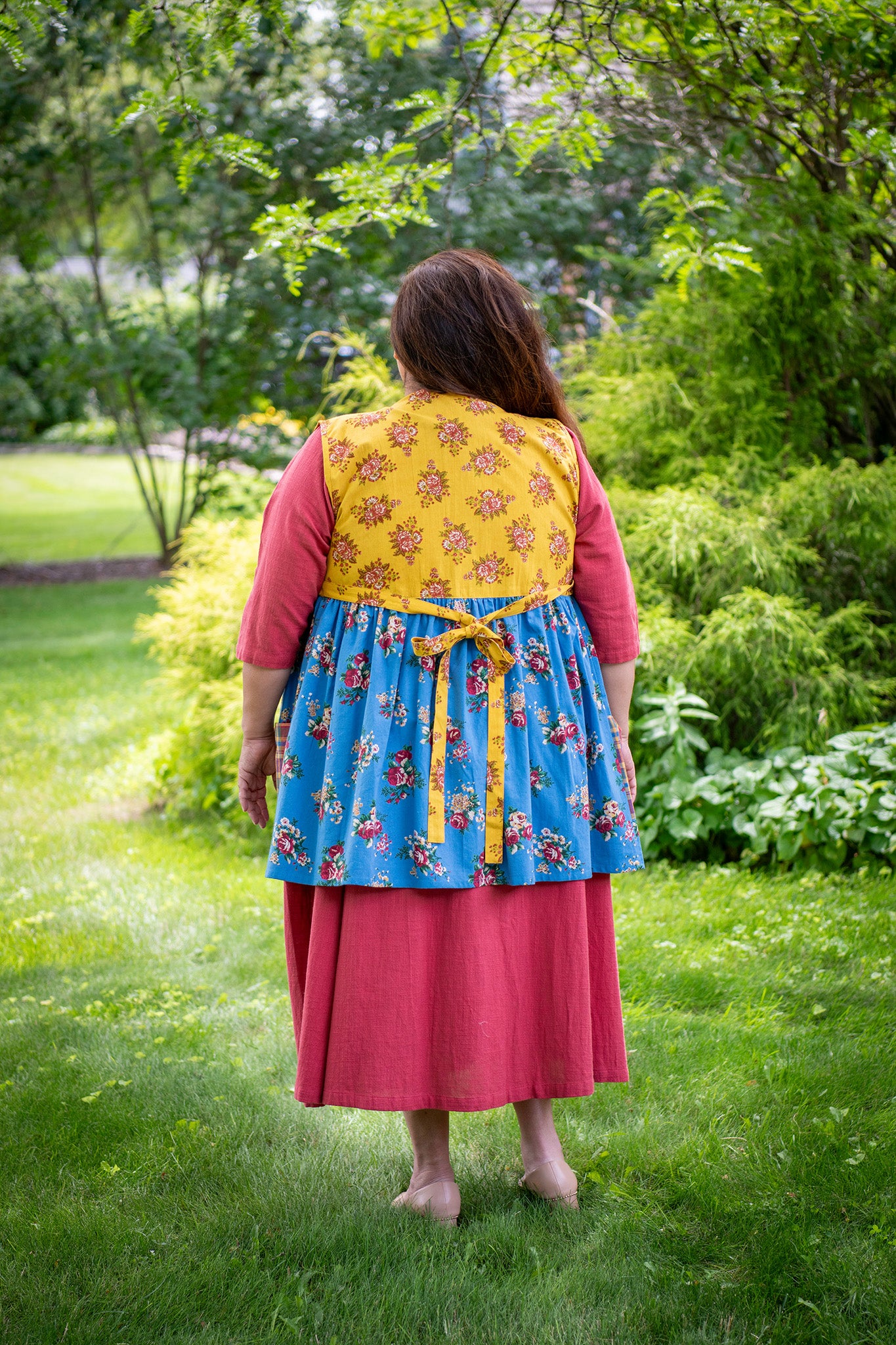 Farmhouse Patchwork Prairie Wrap Apron