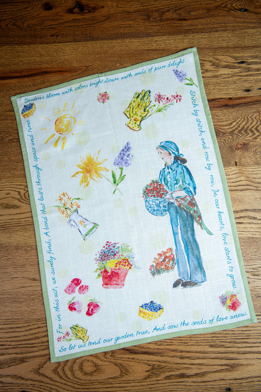 Modern Prairie Gardener Tea Towel