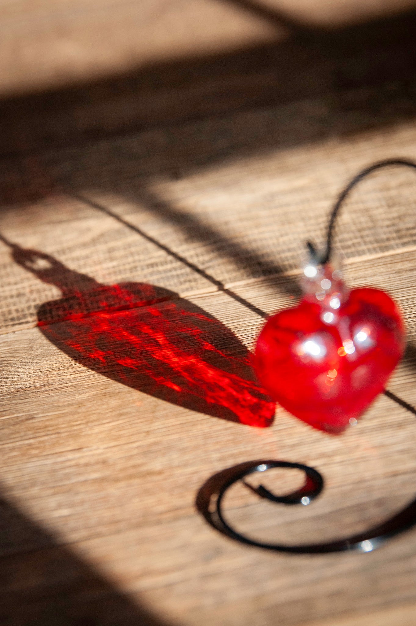 The Heart-to-Heart Project: Handblown Glass Heart in Ruby Red