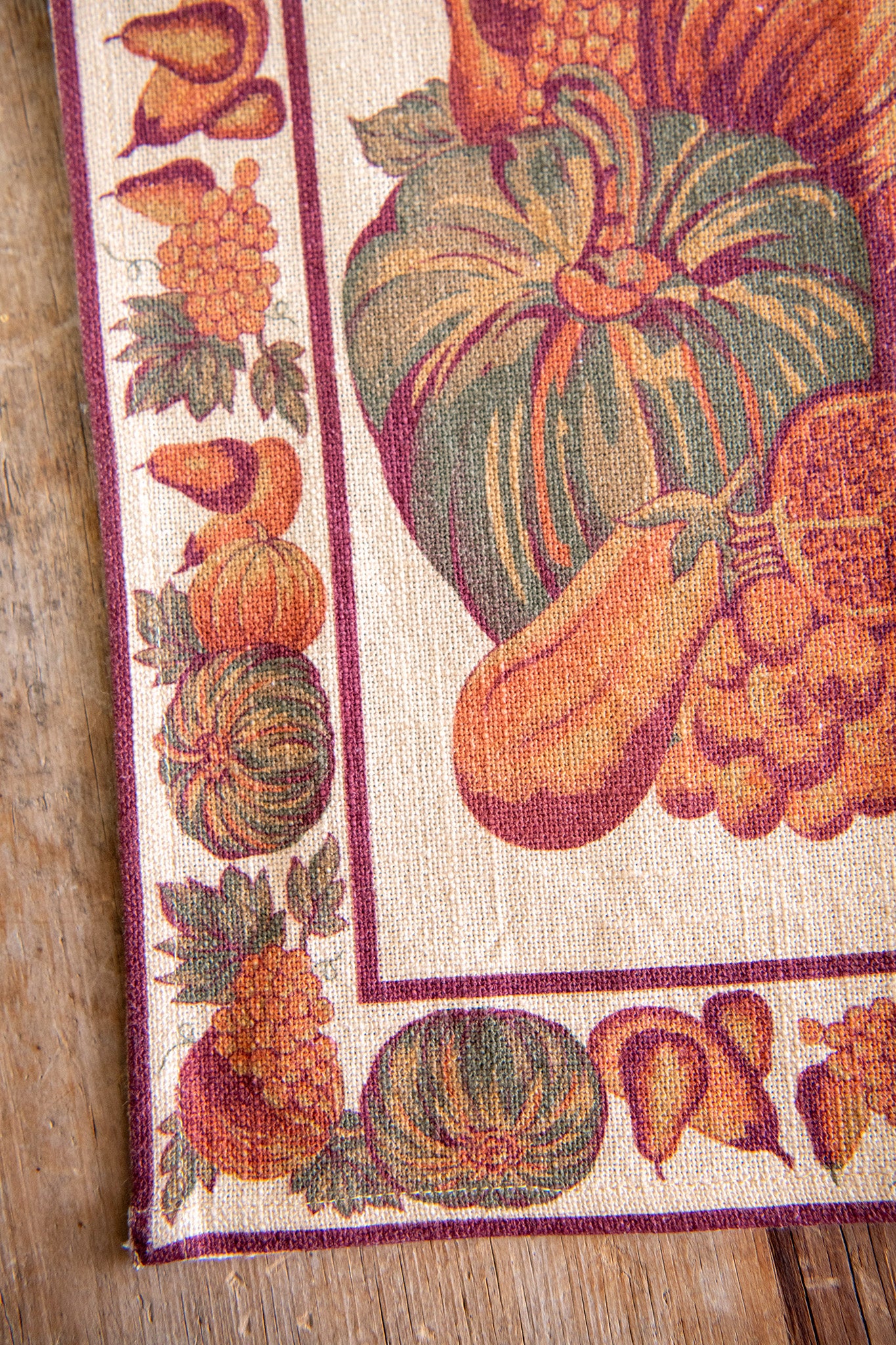 Harvest Pumpkin Tea Towel in Antique