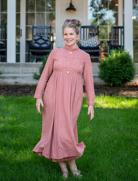 Heirloom Dress in Dusty Rose